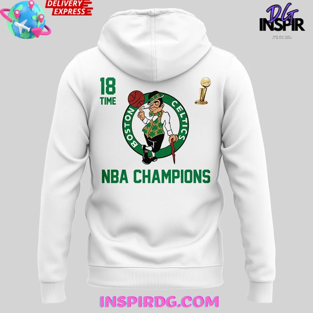 -Boston Celtics 2024 NBA Champions 18 times Hoodie