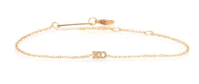 14kt Gold Itty Bitty XO Bracelet