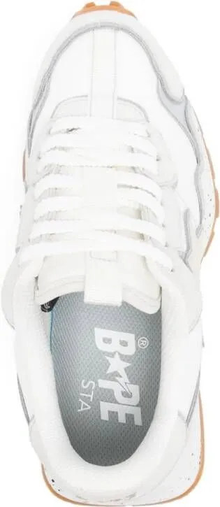 A BATHING APE Road Sta Express #1 panelled sneakers Grey