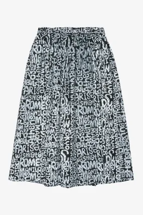 Abstract Cities Pattern Skirt