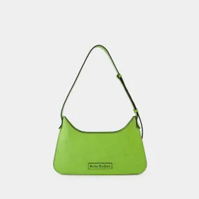 Acne Studios  Platt Mini Crackle Hobo Bag - Acne Studios - Leather - Lime Green