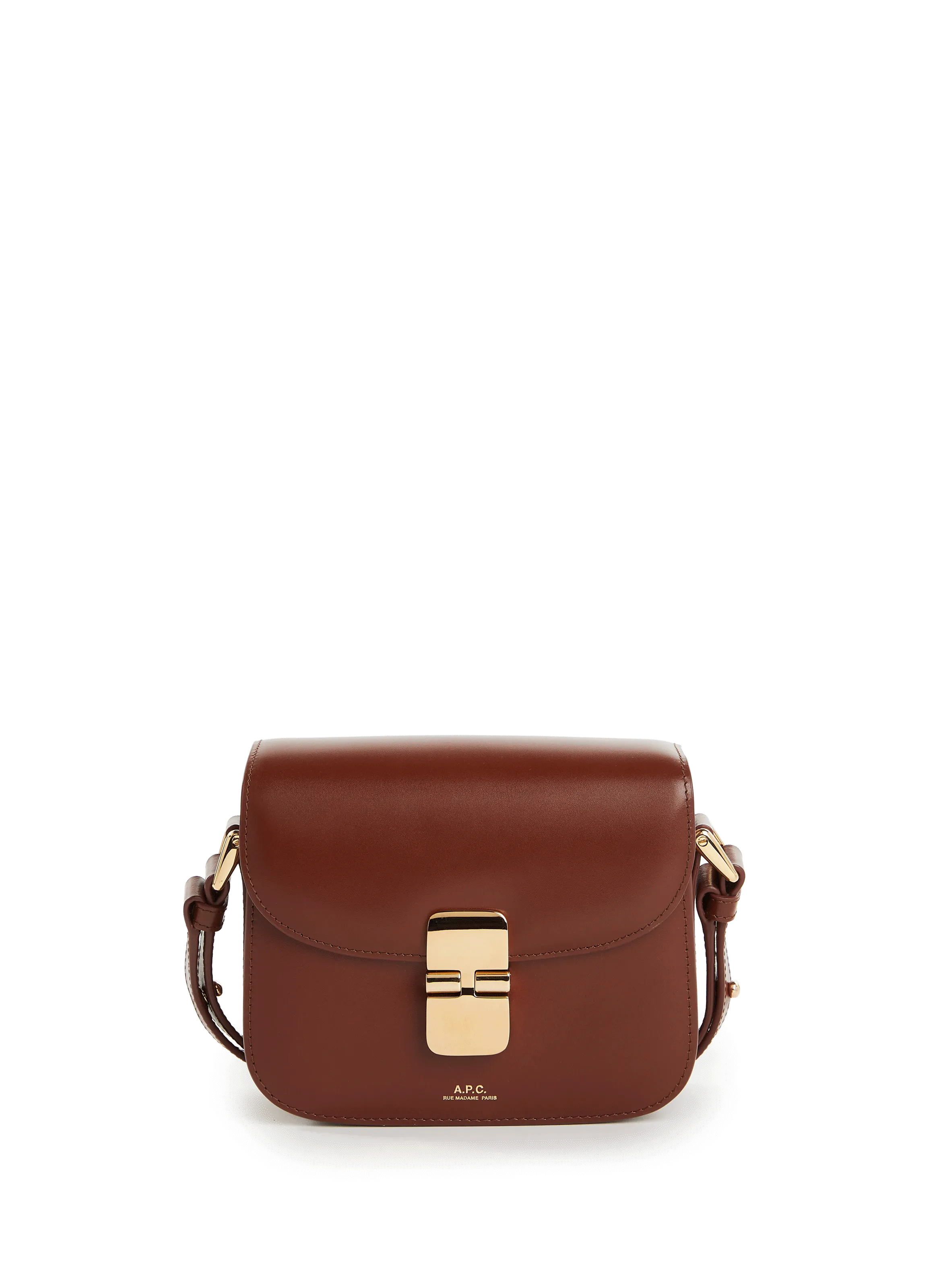 A.P.C.  Grace mini leather bag - Brown