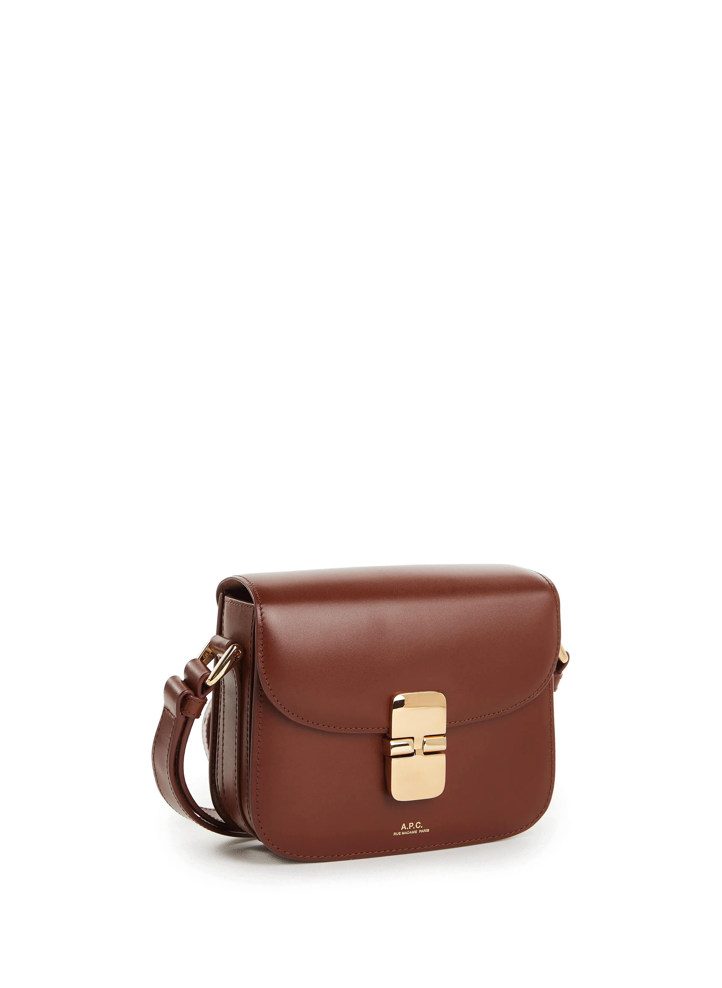 A.P.C.  Grace mini leather bag - Brown