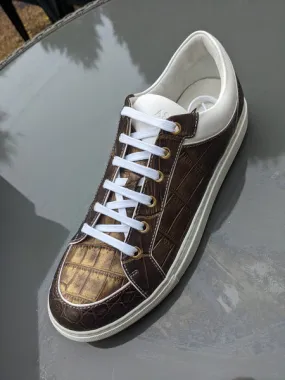 Ascot Sneakers - Bronze Alligator - EU 43/ UK 9/ US 10