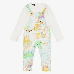 Baby Boys Blue Storybook Romper