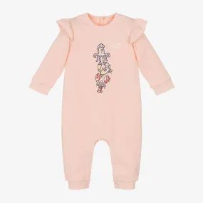 Baby Girls Pink Organic Cotton Romper