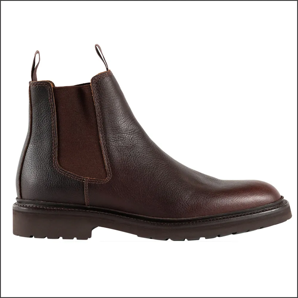 Barker Camborne - Brown Pull Up Grain Boot/