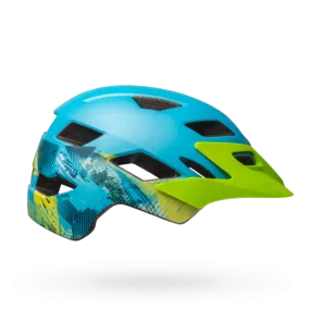 Bell Sidetrack Youth Helmet - Gnarly-Matt Bright Blue-Bright Green - 2020