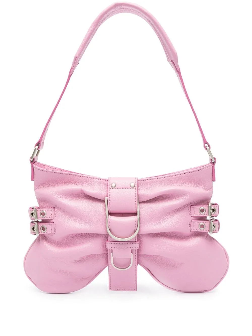 Blumarine    Blumarine Butterfly Large Leather Shoulder Bag