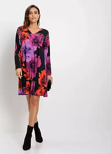 bonprix Floral Print Tunic Dress | Grattan