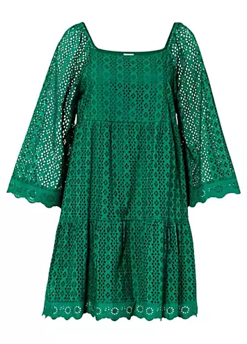 Broderie Tunic Dress by bonprix | Look Again