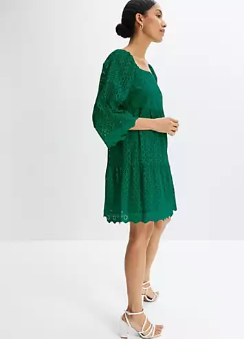 Broderie Tunic Dress by bonprix | Look Again