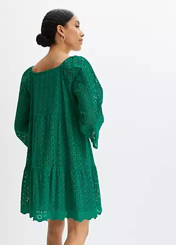 Broderie Tunic Dress by bonprix | Look Again