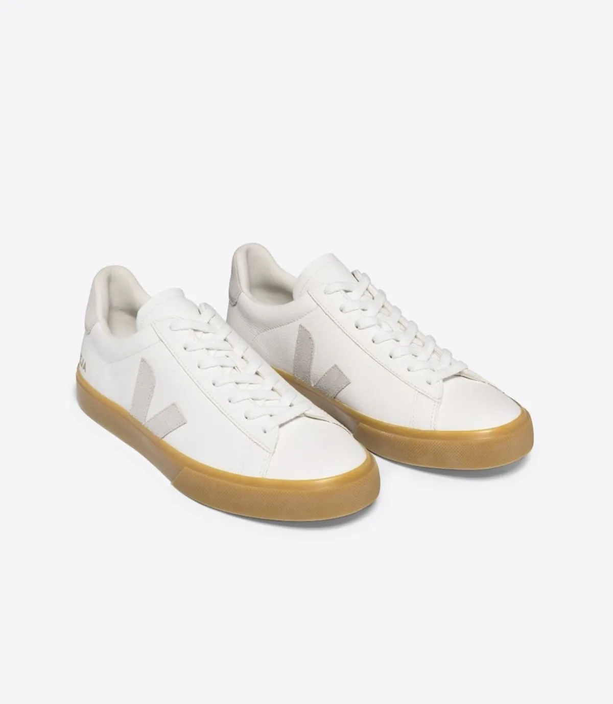 Campo Chromefree Sneakers with Gum Sole - Extra White/Natural