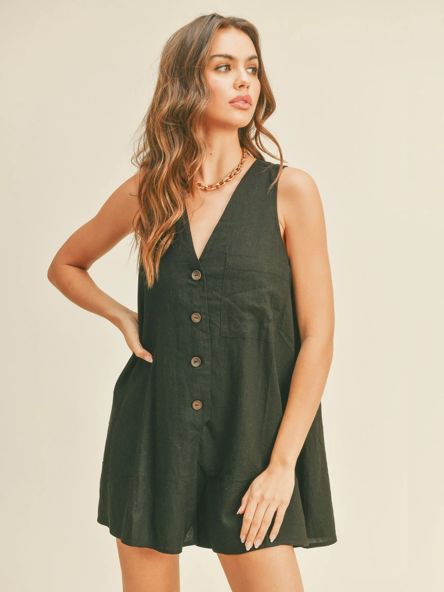 Cassidy Linen Romper