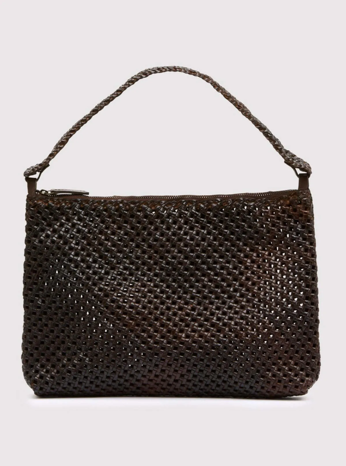 Chocolate Macrame Shoulder Bag - black