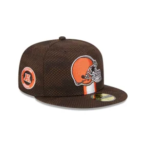 Cleveland Browns 2024 Sideline 59FIFTY Fitted Hat