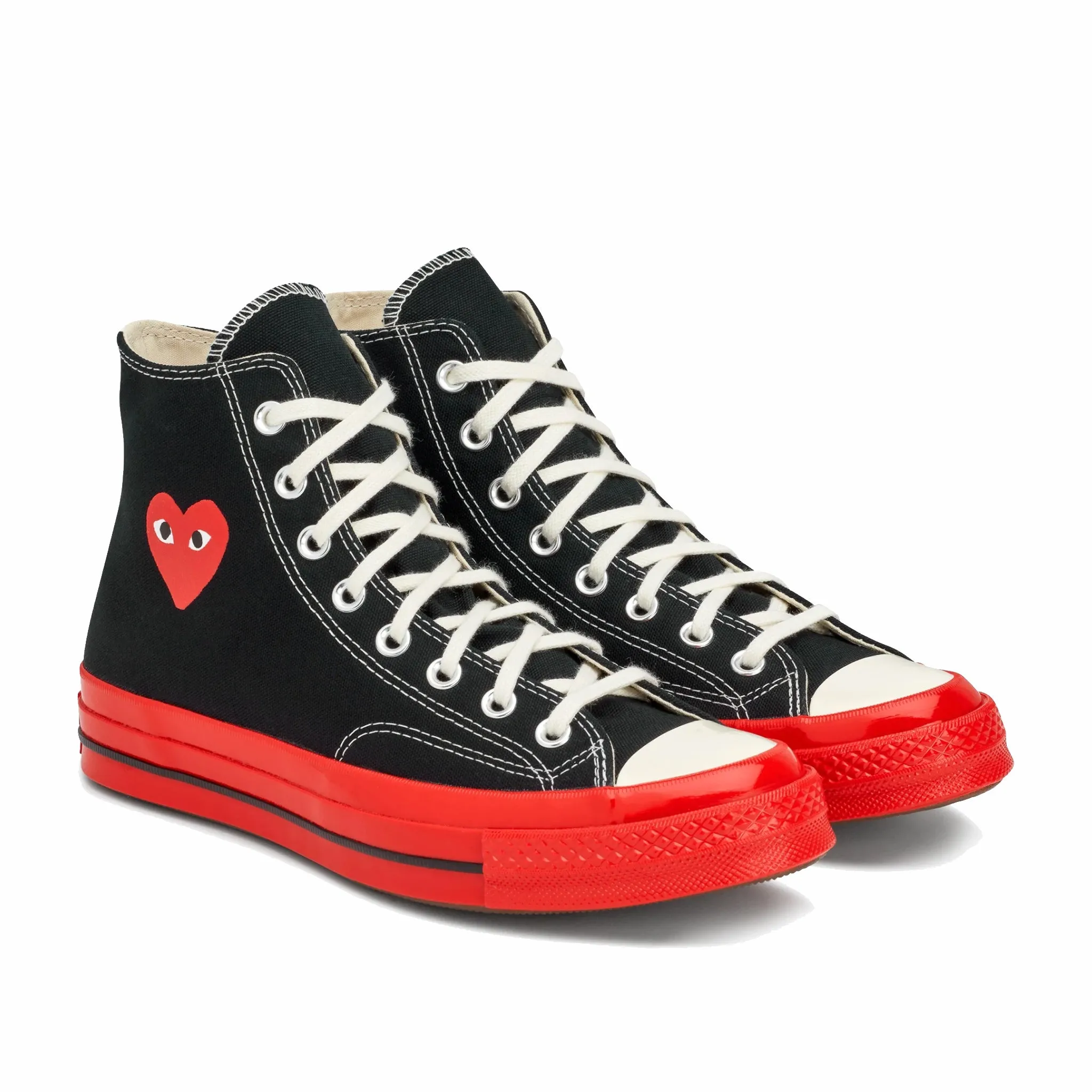 Comme des Garons PLAY Converse Chuck '70 Red Sole Hi (Black) P1K124