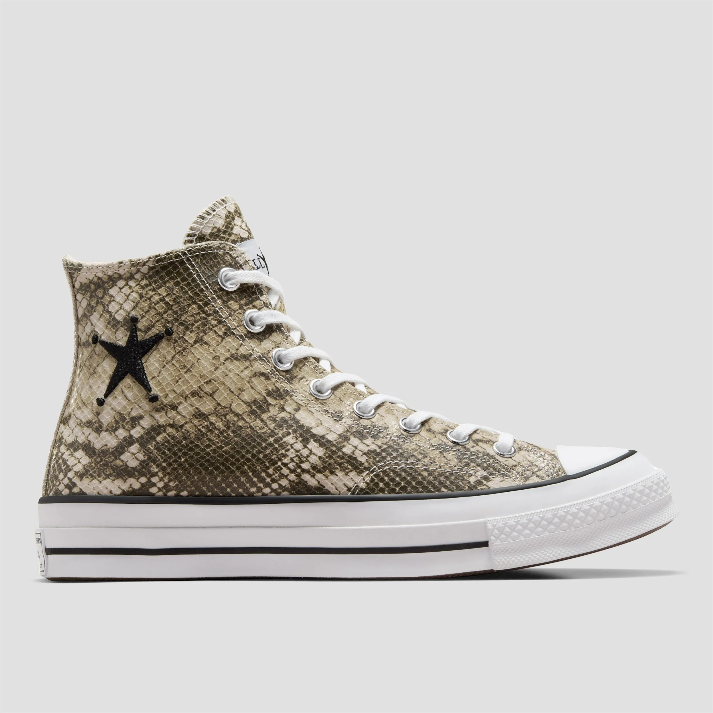 Converse Cons x Stussy Chuck 70 Hi Grey / Black / Egret