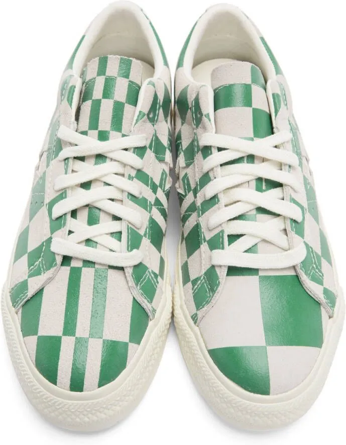 Converse Green & Grey Warped Board Sneakers