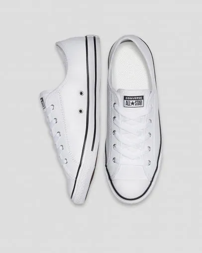 CONVERSE WOMENS CT ALL STAR DAINTY LOW - WHITE/BLACK/WHITE