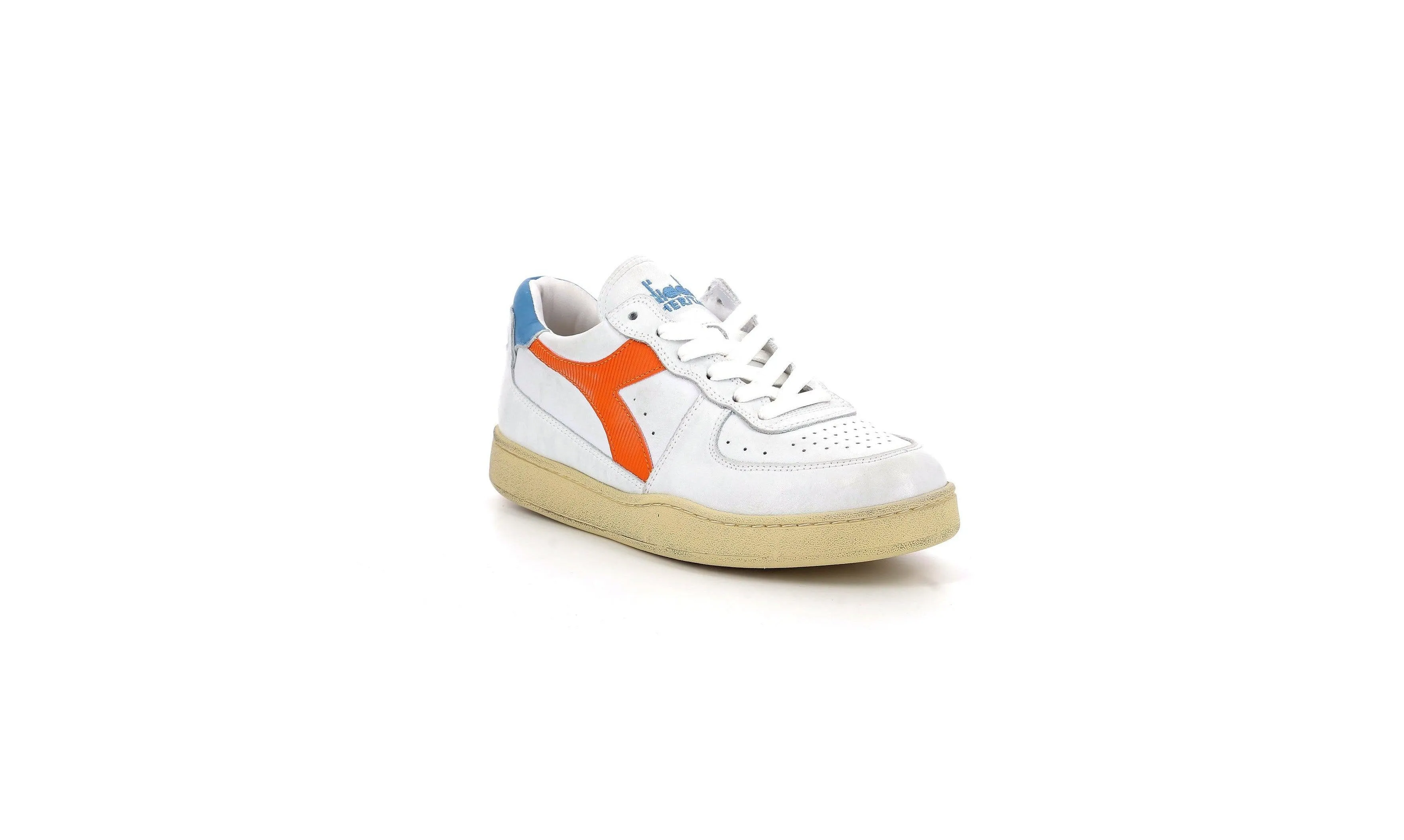 Diadora - Sneakers Bas - Basket Low Used - White/Orange Peel