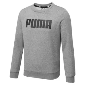 Essentials Crew Fleece Sweat - Youth 8-16 years | Medium Gray Heather | PUMA SHOP ALL PUMA | PUMA 