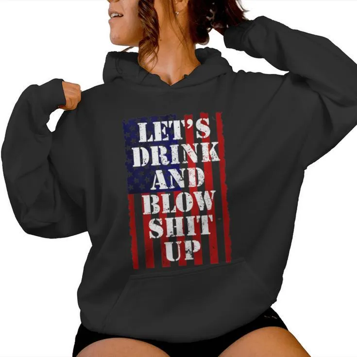 Fireworks For Day Drinking 4Th July Women Hoodie