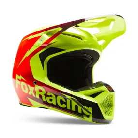 Fox - V1 Statk Yellow/Red Helmet