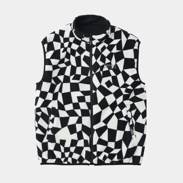 Gramicci Rev Fleece Vest - Black / White