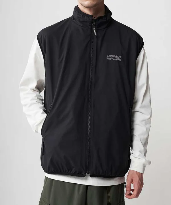 Gramicci Rev Fleece Vest - Black / White