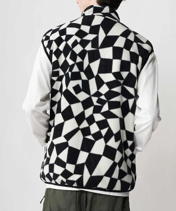 Gramicci Rev Fleece Vest - Black / White