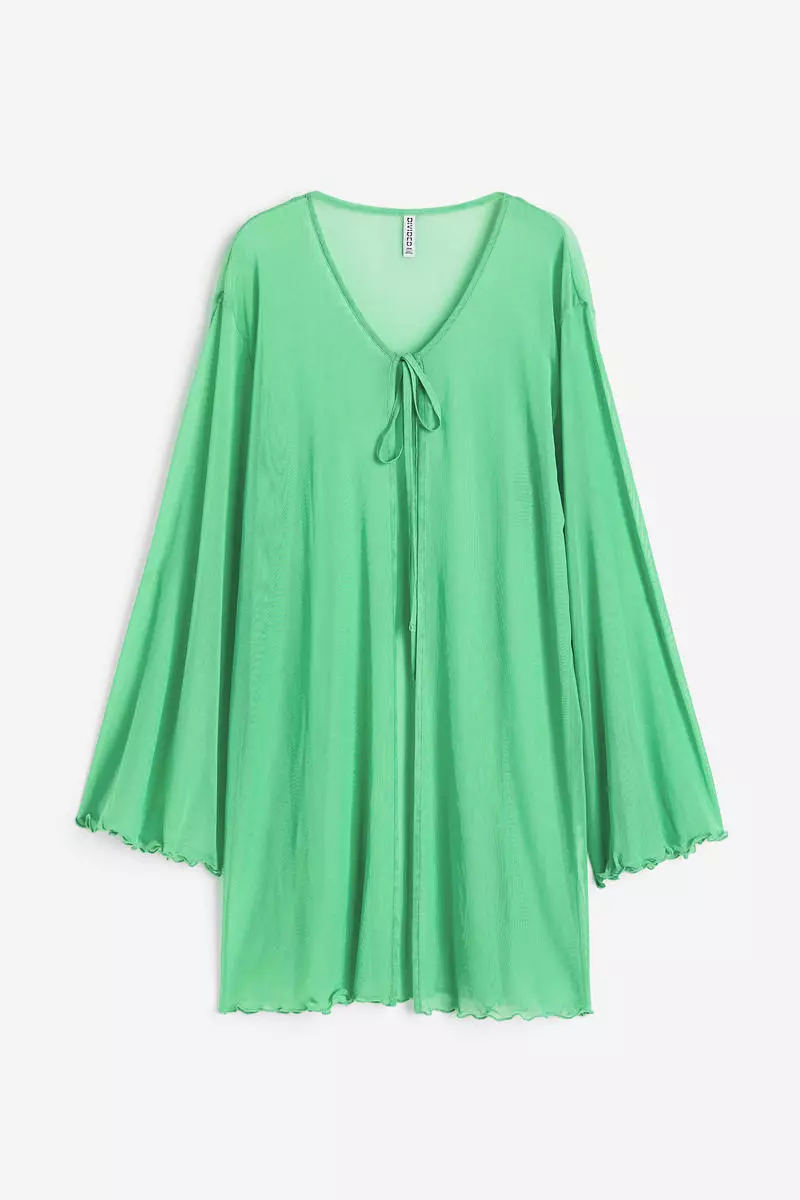 H&M Tie-detail mesh tunic