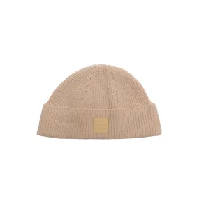 HOMME+ Patch Beanie Beige