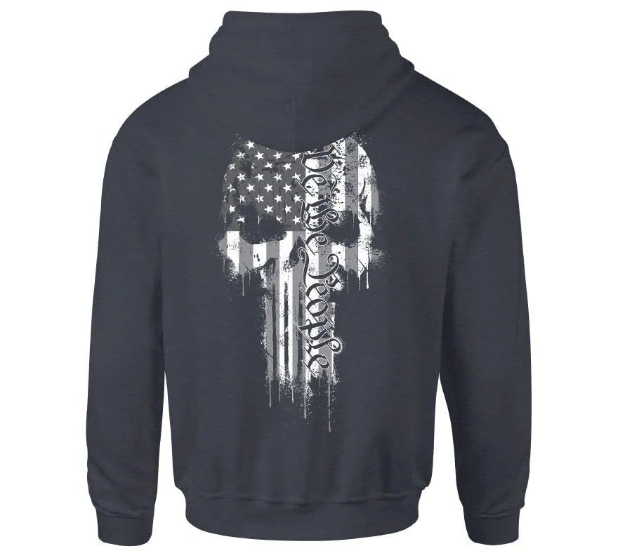 Howitzer We Skull Hoodie in Navy Heather