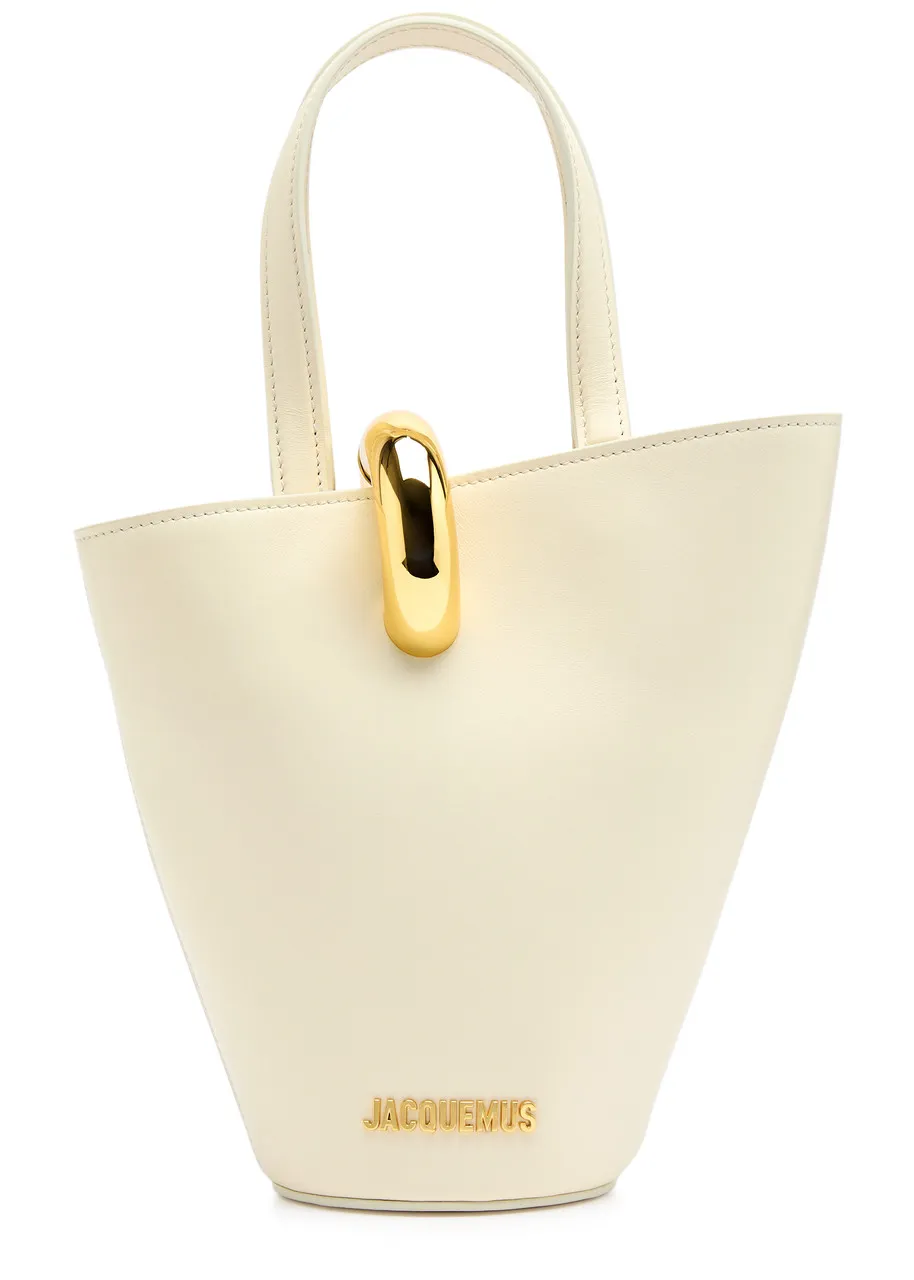 JACQUEMUS Le Petit Bambola leather bucket bag  -                         -                     -                