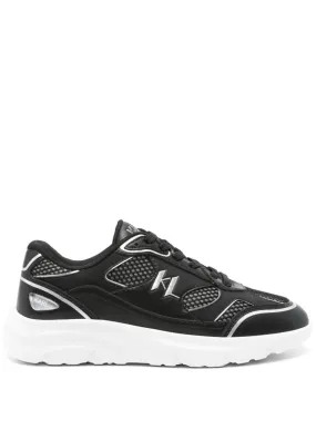 Karl Lagerfeld embroidered-logo sneakers - Black