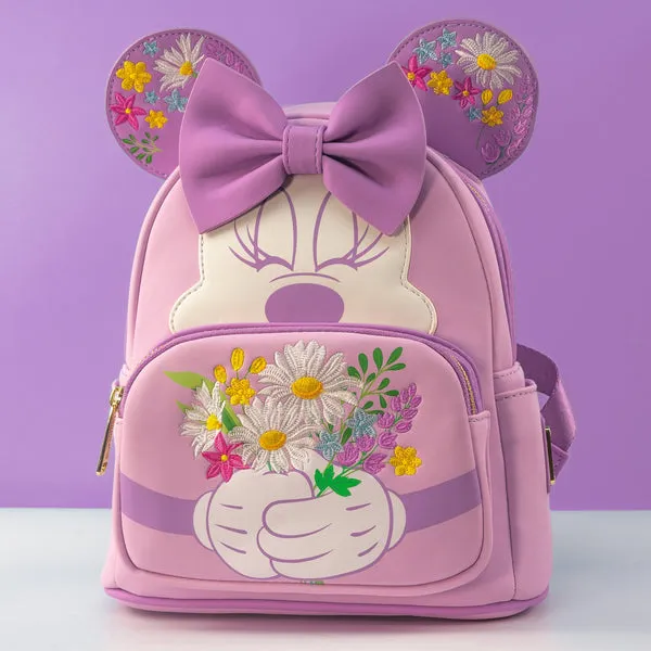 Loungefly x Disney Minnie Mouse Flower Mini Backpack