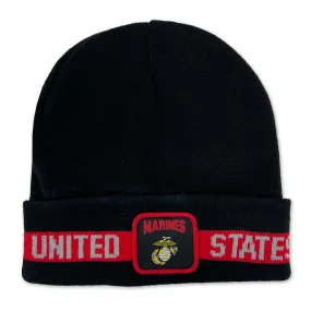 Marines Jacquard Stripe Beanie