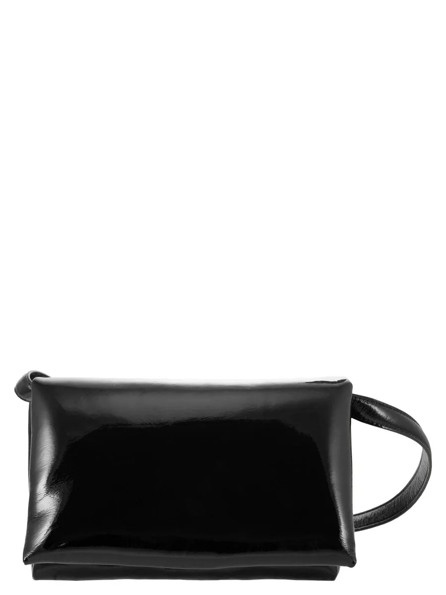 Marni    Marni Prisma Patent Leather Shoulder Bag