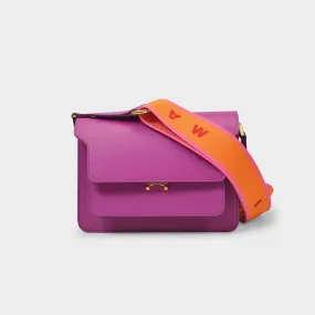 Marni  Trunk Media Bag in Pink Leather