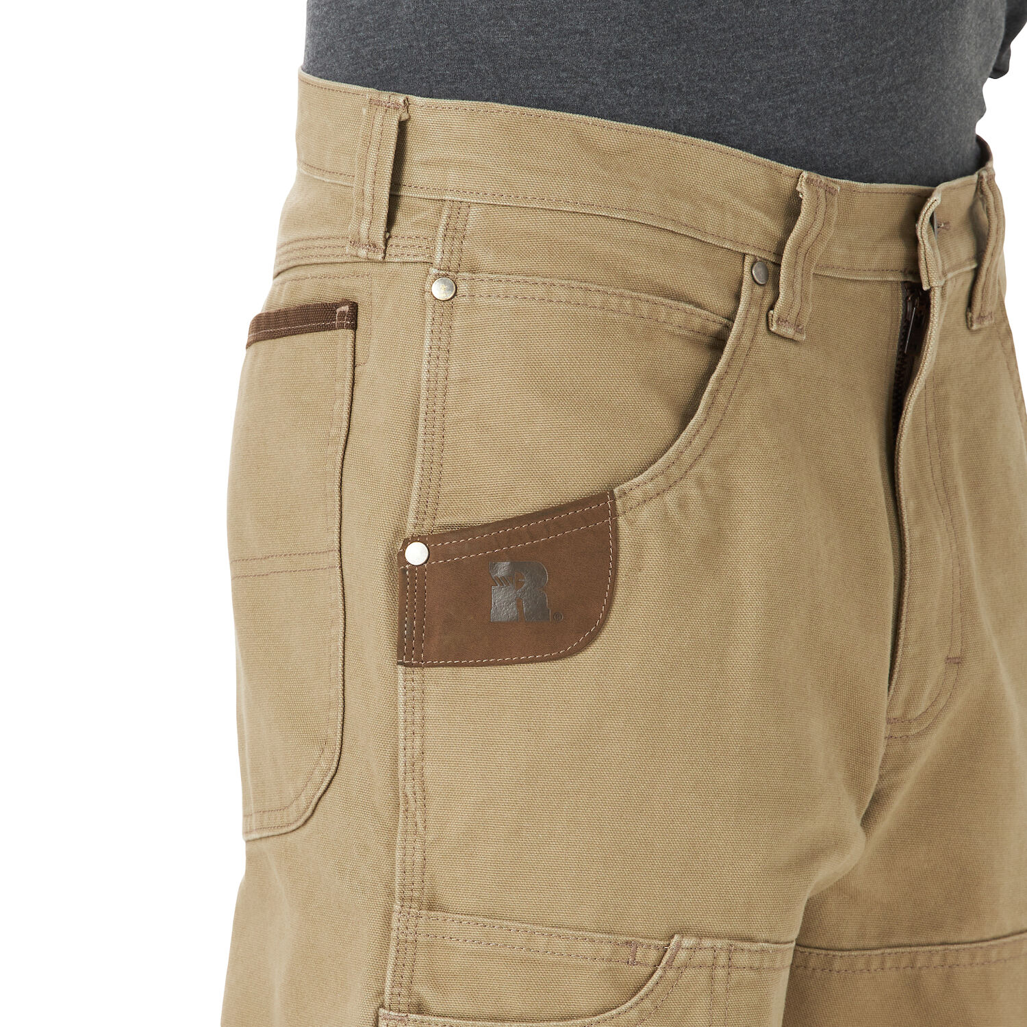 Men's Wrangler® RIGGS Workwear® Mason Relaxed Fit Canvas Pant in Rock Khaki