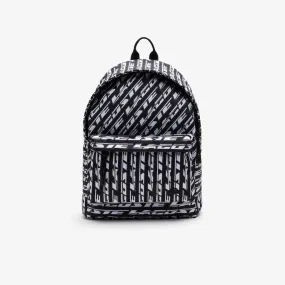 Men’s Neocroc Logo Print Backpack Mono Noir Blanc