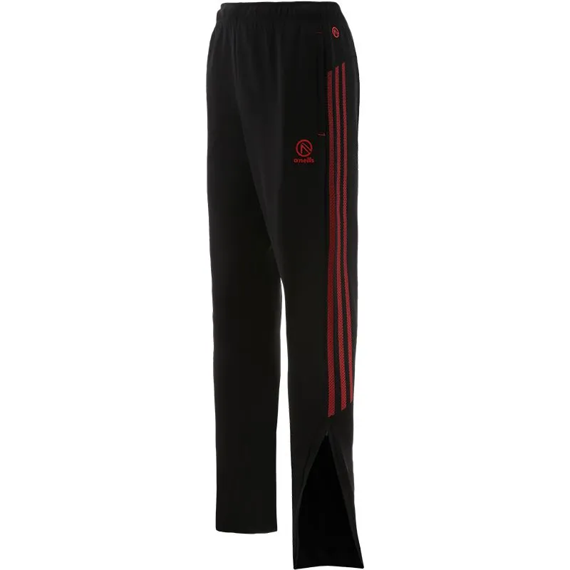 Men's Pluto Hybrid Skinny Tracksuit Bottoms Black / Red