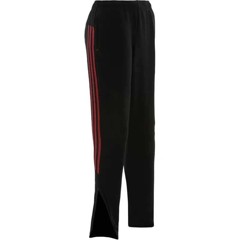 Men's Pluto Hybrid Skinny Tracksuit Bottoms Black / Red