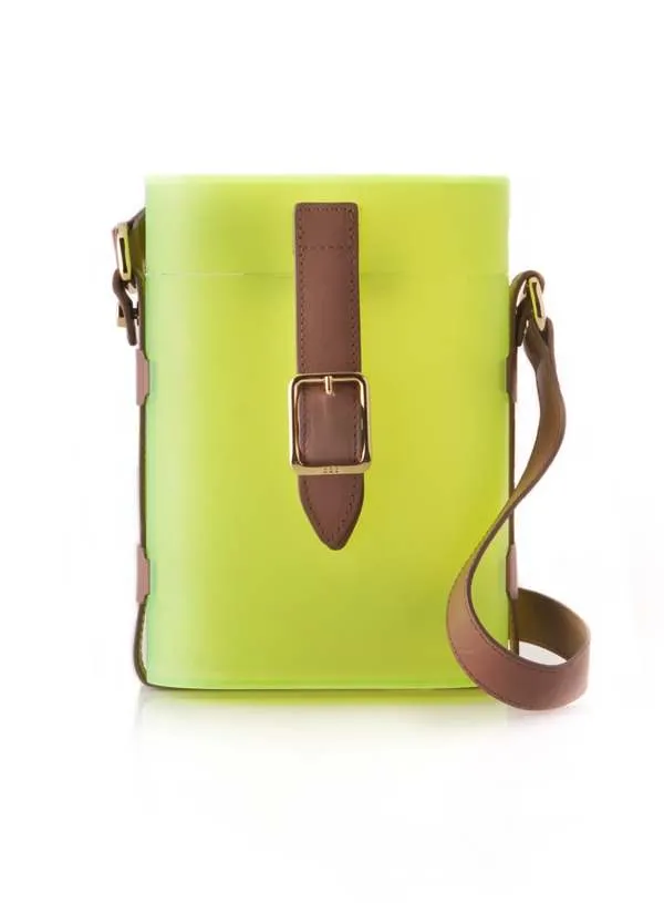 Mini Safari Plexy Leather Bag - Various Colors