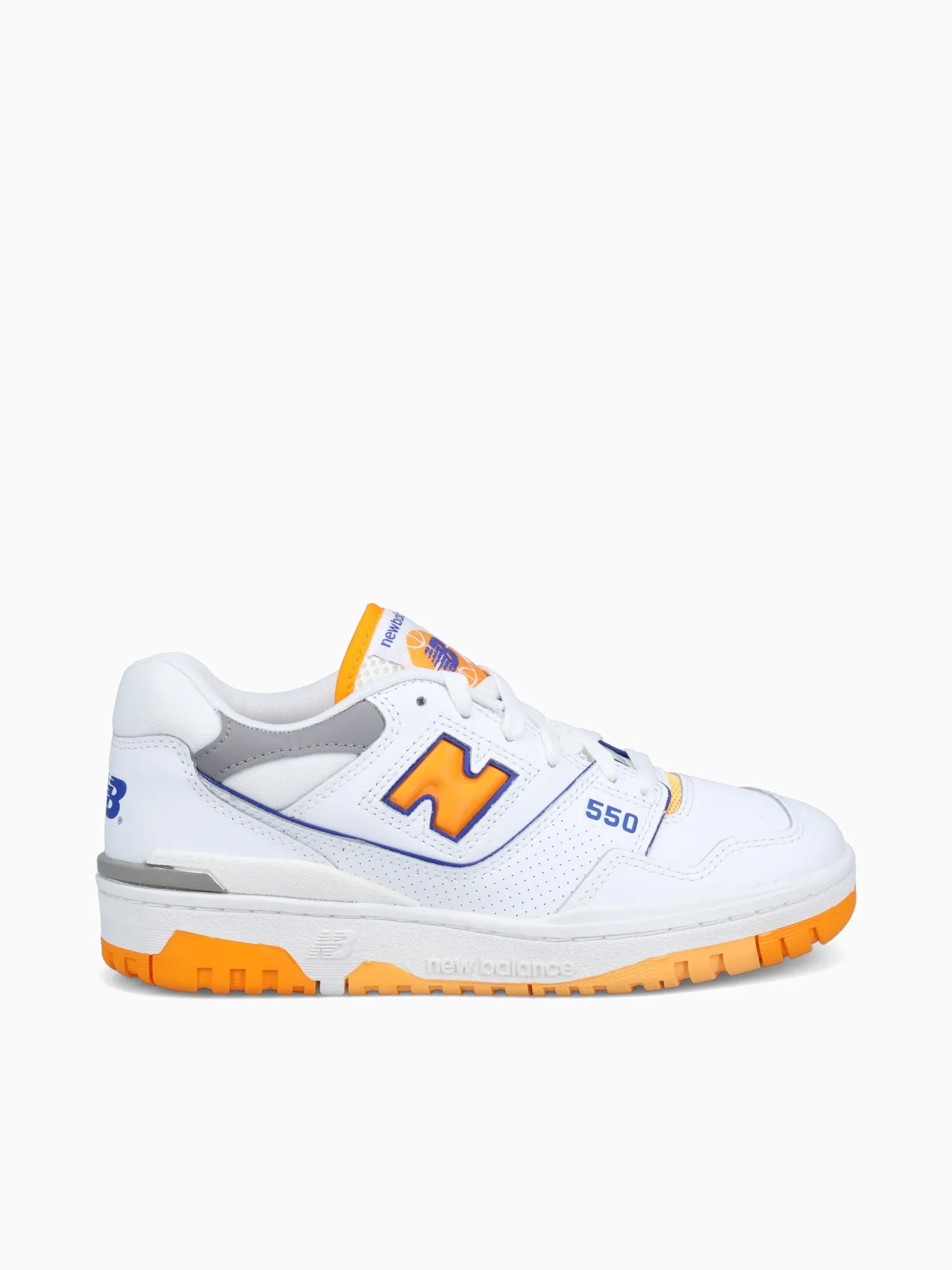 New Balance 550 White Orange leather