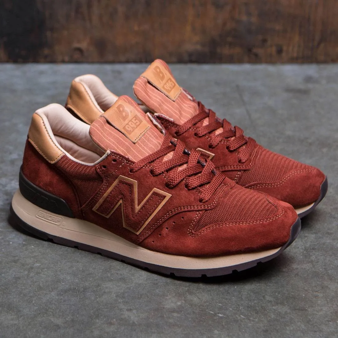 New Balance Men 995 Baseball M995DBG - Made In USA (brown / tan)