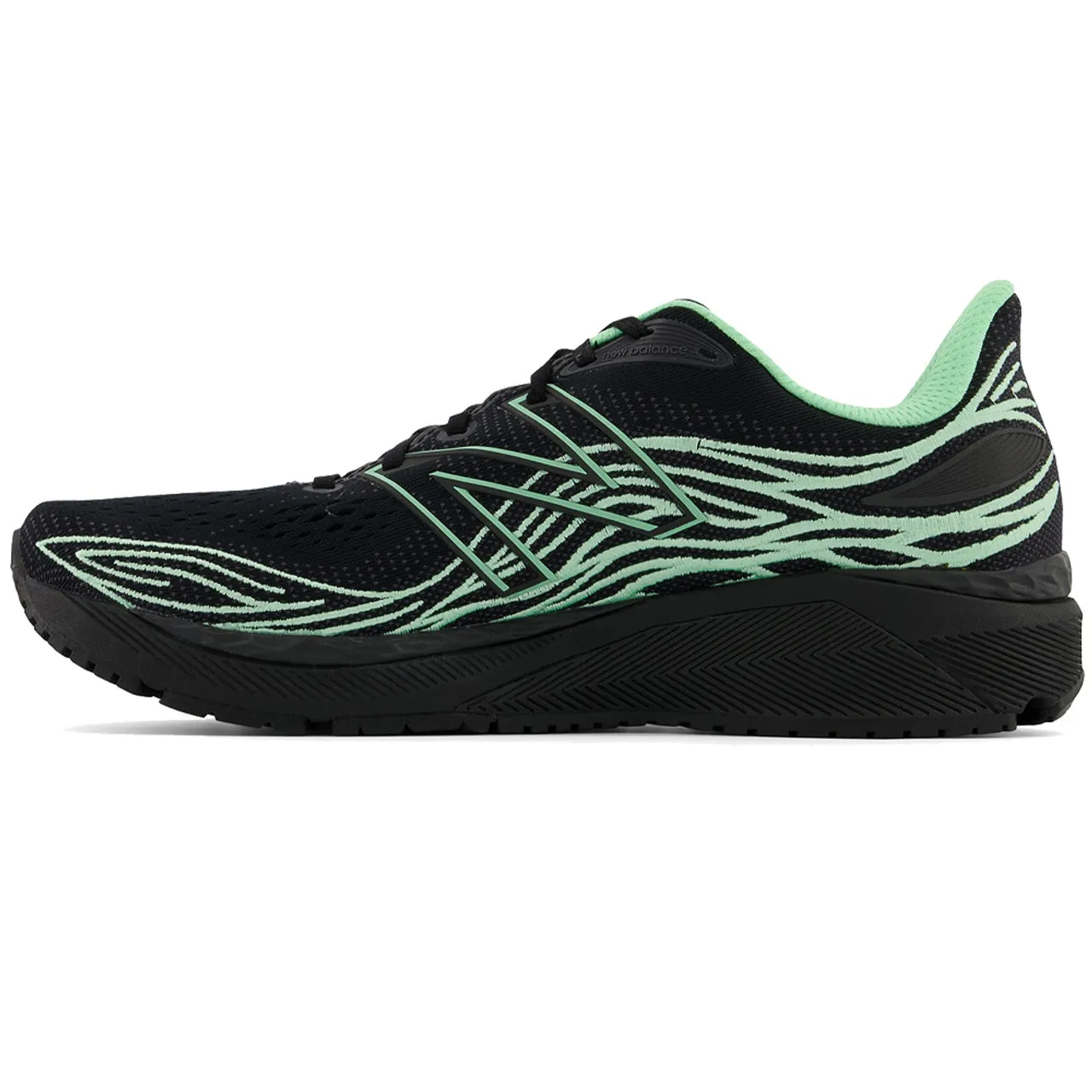 New Balance Men's Fresh Foam X 860v12 - Black / Agave / Heliotrope