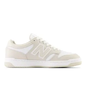 New Balance Unisex 480 Sneakers- Cream with White